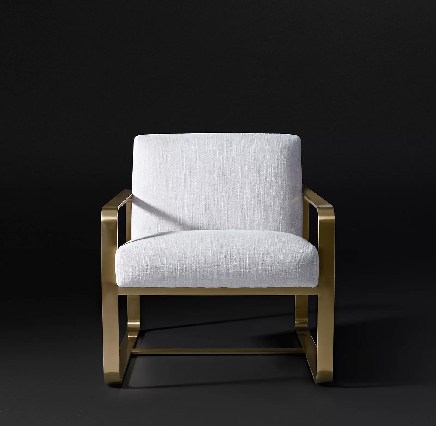 Midcentury Accent Chair – Floating Raked Seat Ribbon Frame | 1600356544339