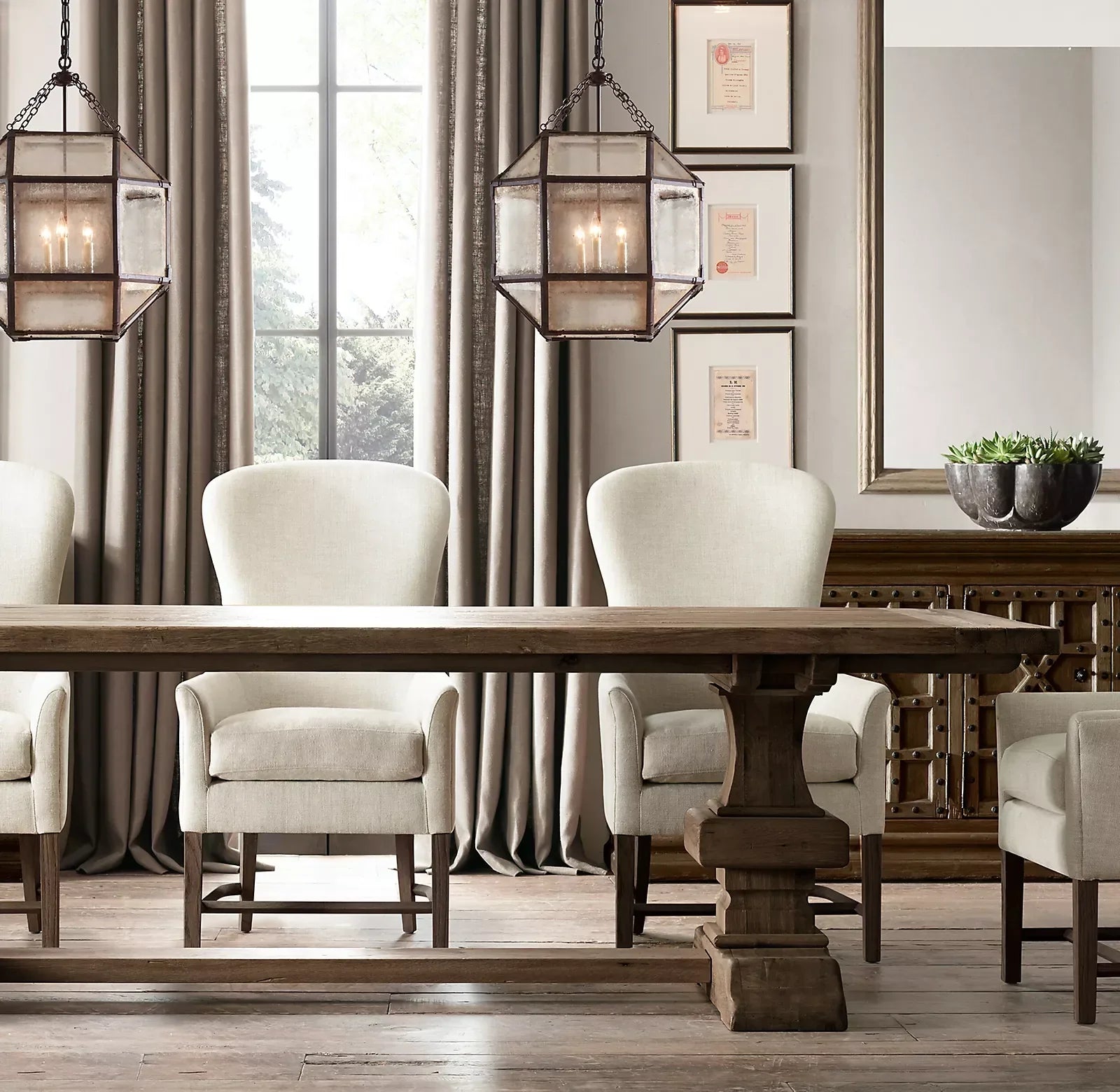Reclaimed Russian Oak Dining Table – Salvaged – Contemporary | 1600407969718