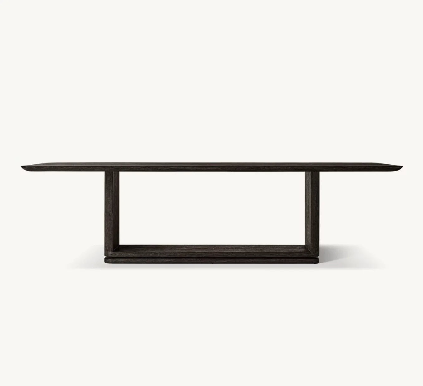 Contemporary Design Rectangular Dining Table – Brushed Oak Finish