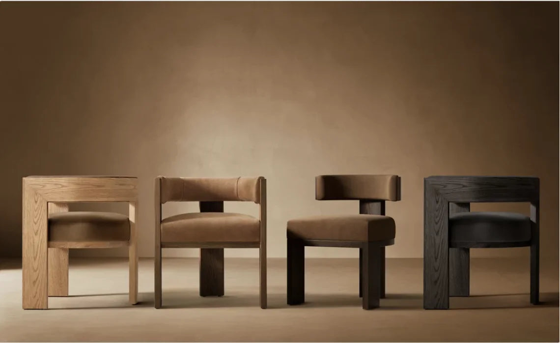 Elgine Dining Side Chair – Distinctive Design Oak Modern Statement Piece