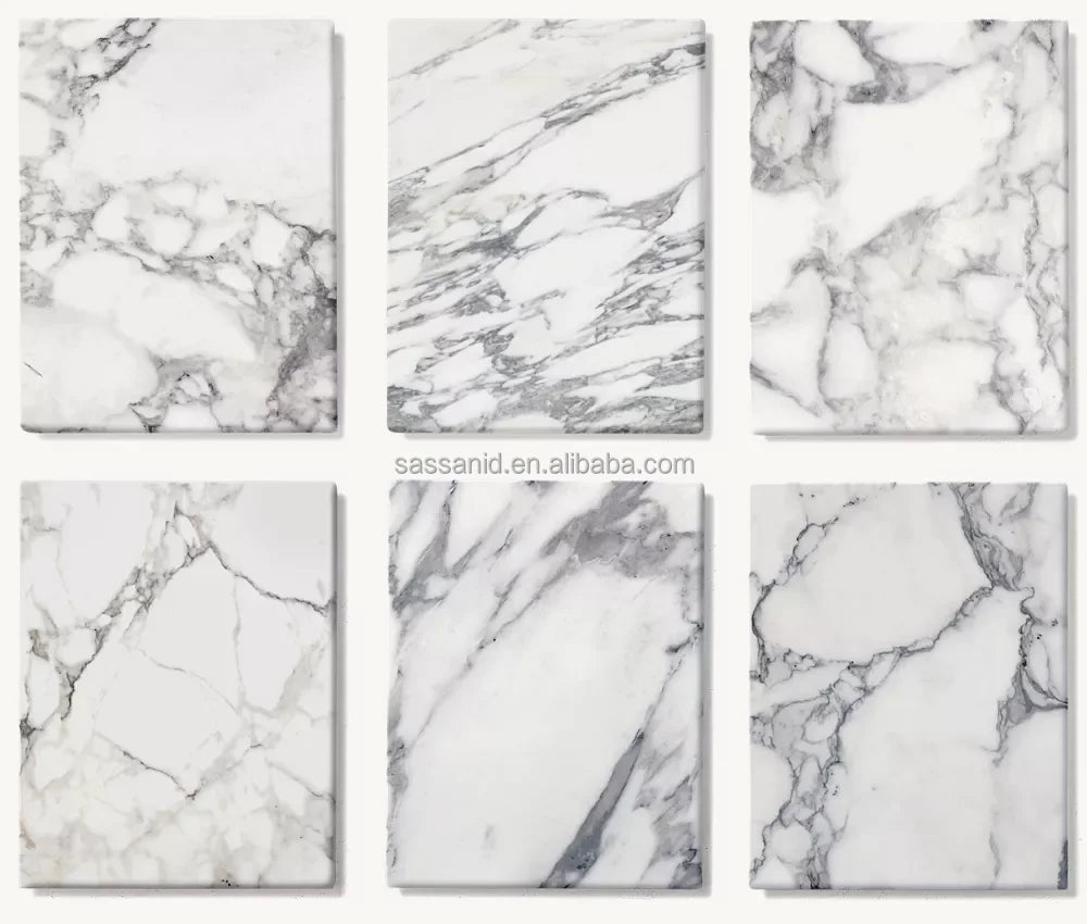 Entry Table – Strada Carved Italian Arabescato Marble Mid-century Design | 1601524460796