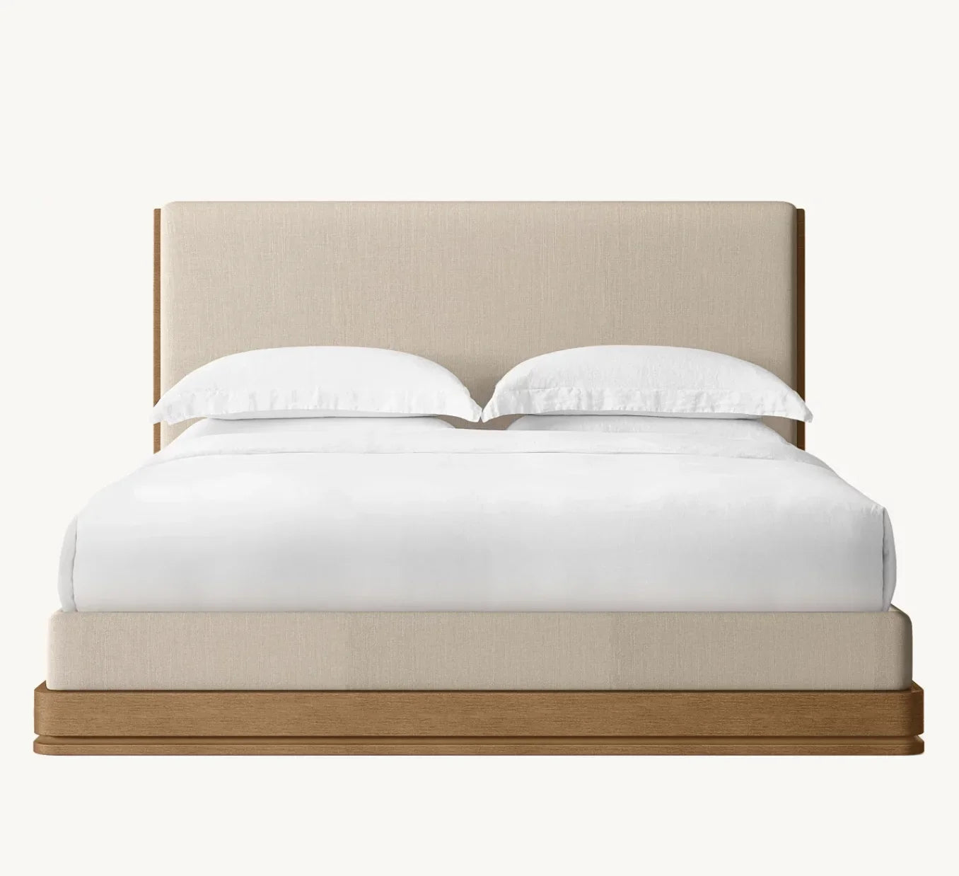 Upholstered Panel Bed – Sculptural Statement Piece | 1600938155388