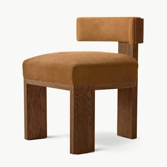 Elgine Dining Side Chair – Distinctive Design Oak Modern Statement Piece