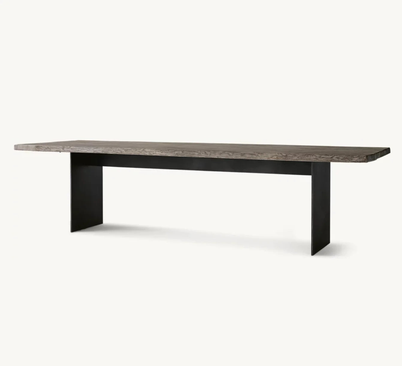 Dining Table Live-Edge Oak – Contemporary Handcrafted Rectangular Statement Piece