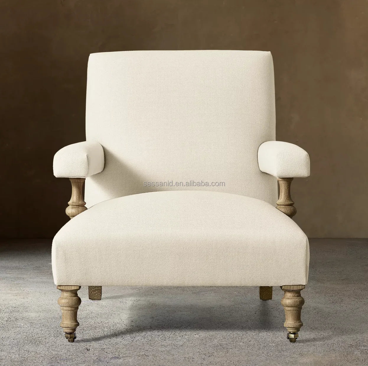 Eleanor Accent Chair – Danish Modern Design with Oak Frame