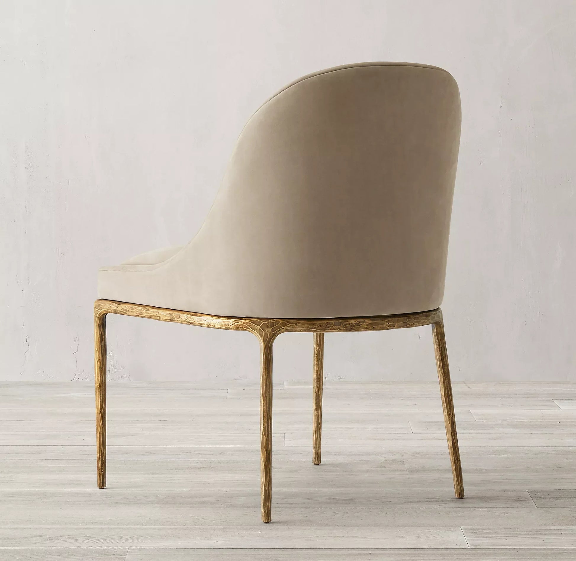 Artisan Hand Forged Leather Dining Chair – Forged Metal Vintage Luxury Statement Piece