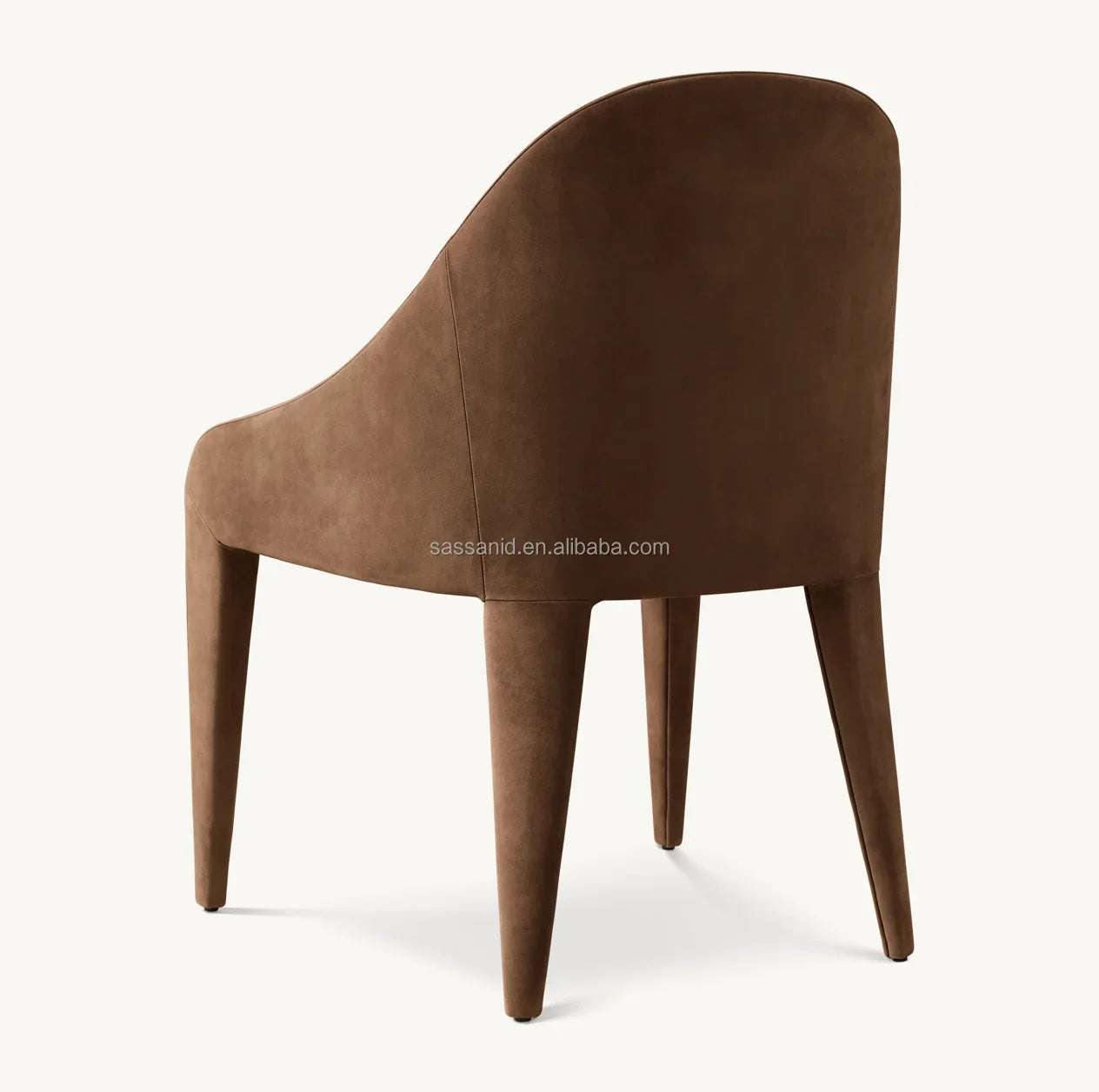 Alessia Dining Side Chair – Postmodern American Leather Statement Piece by Re Home
