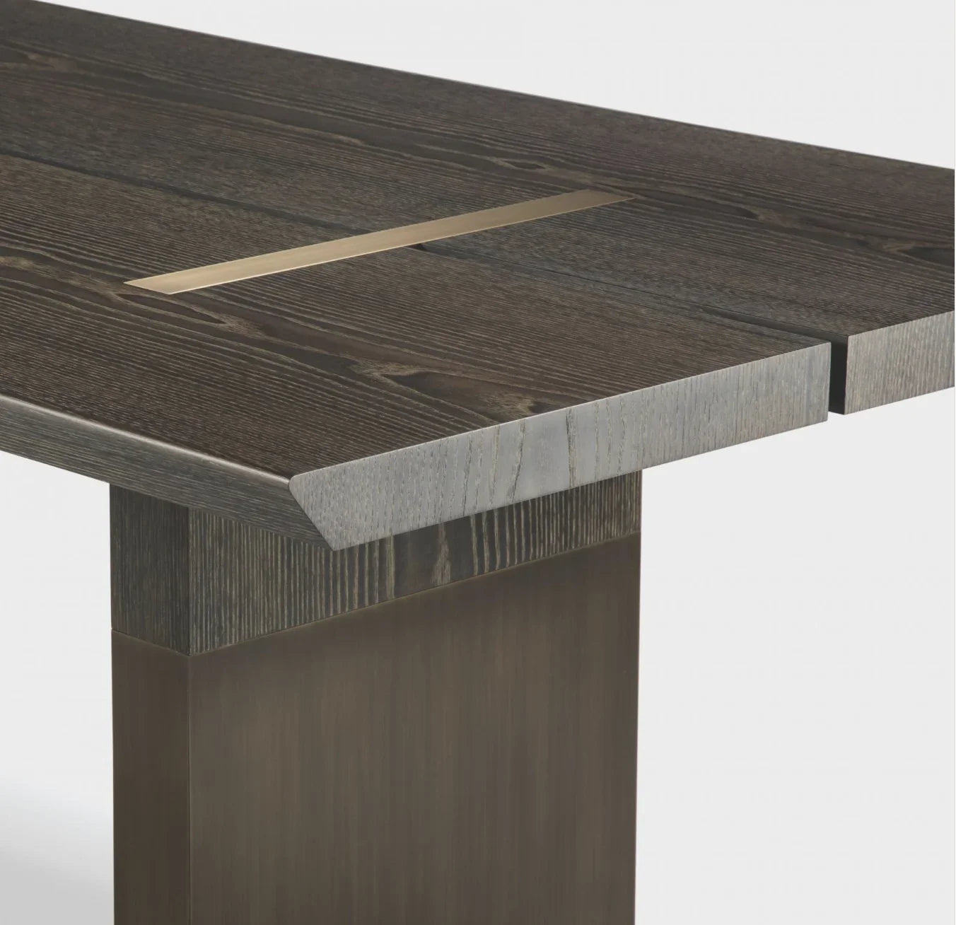 Walnut Ebony Split Dining Table – Luxury Italian Designer Statement Piece