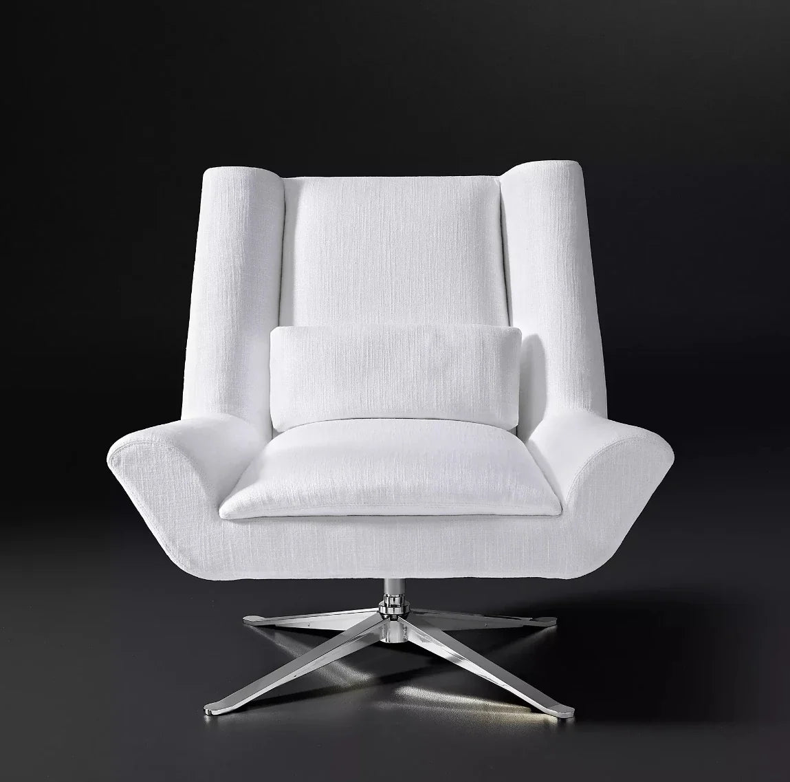 Luka Swivel Chair – Midcentury European Designer Fabric Statement Piece
