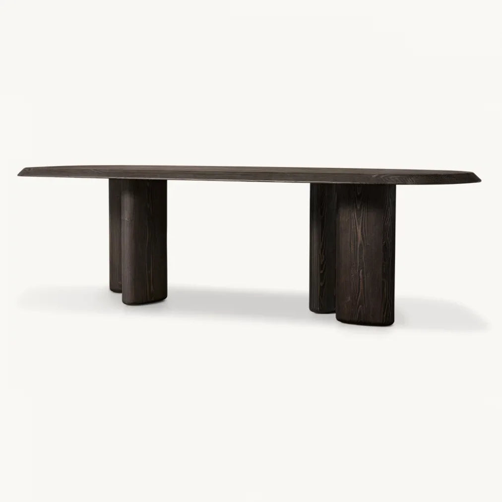 Leon Rectangular Dining Table 130in – Organic Profile Douglas Fir Designer Piece | 1601174934120