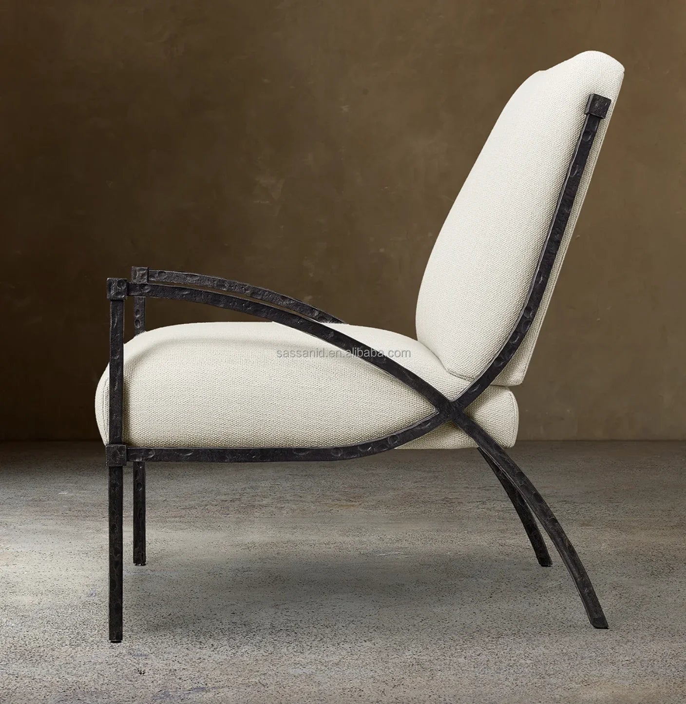 Hugo Accent Chair – French Modernism Hand-forged Iron Statement Piece