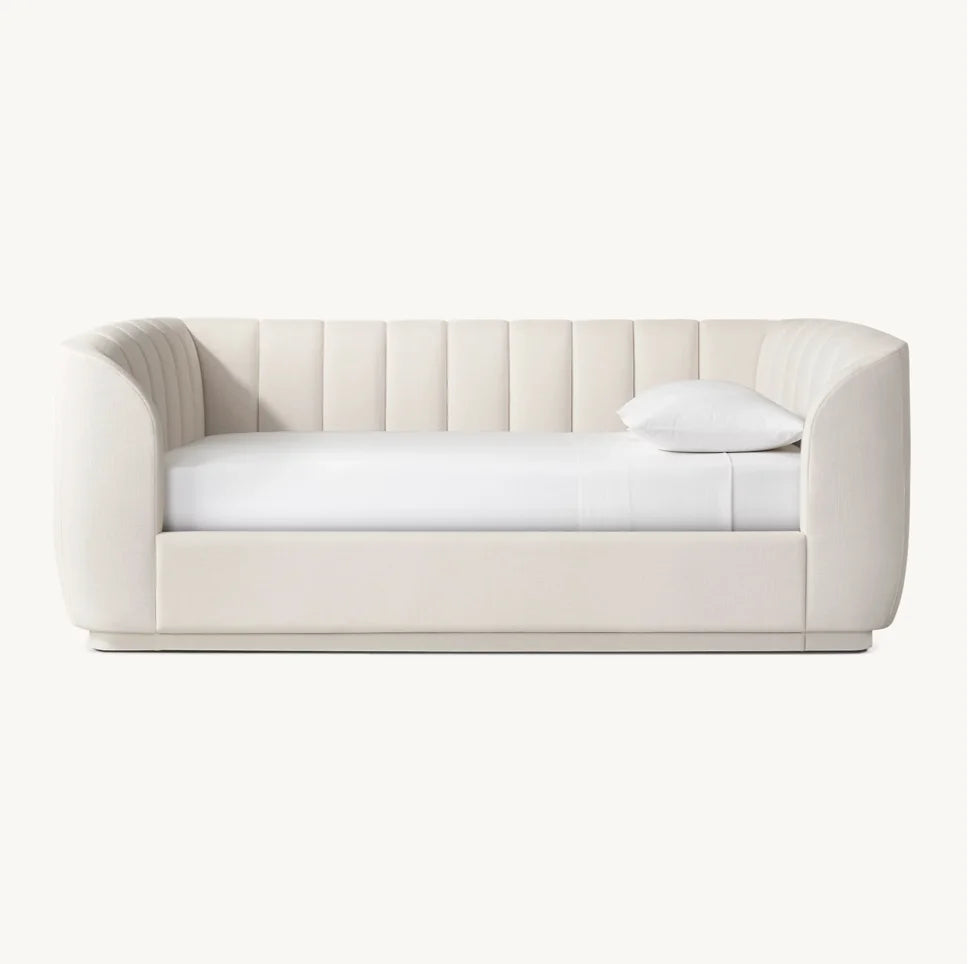 Upholstered Daybed with Plinth Base – Modern Leather Valentinan Teen Design Piece | 1601321573777
