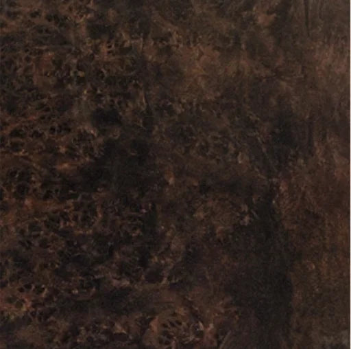Bardot Round Dining Table – Geometric Base Burl Wood Postmodern Statement Piece