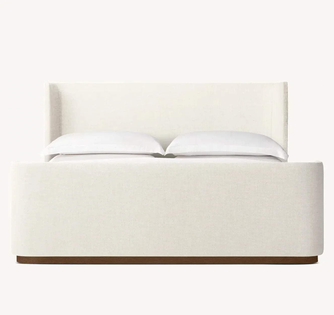 Shelter Platform Bed – Sculptural Brushed Oak Statement Piece | 1600970039606