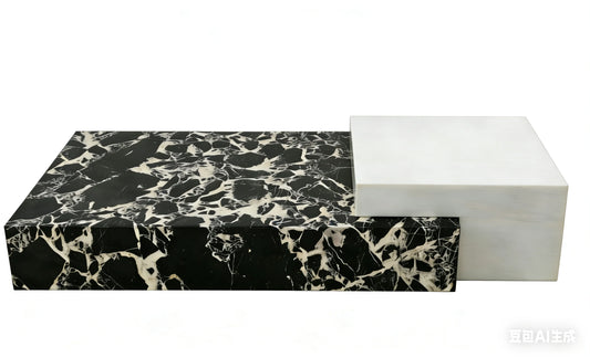 Luxury Marble Coffee Table Modern Italian Style for Villa
