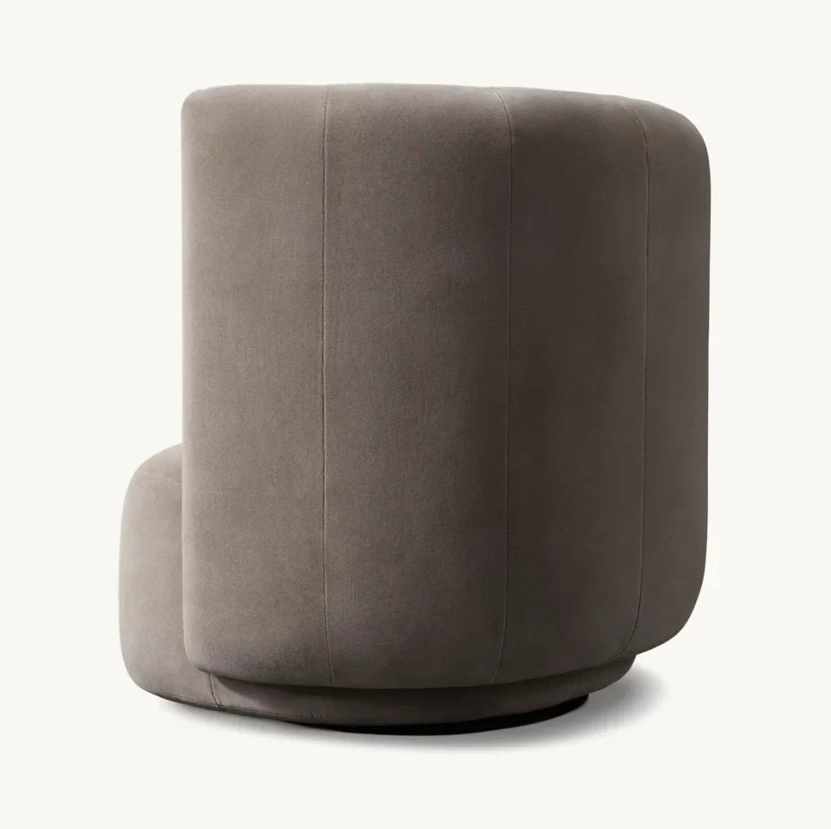 Mira Velvet Armchair – 1960s Modernist Silhouette in Plush Velvet Statement Piece