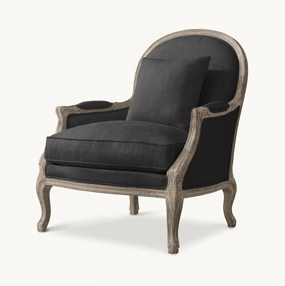 French Style Living Room Chair – 18th-Century Upholstered Statement Piece