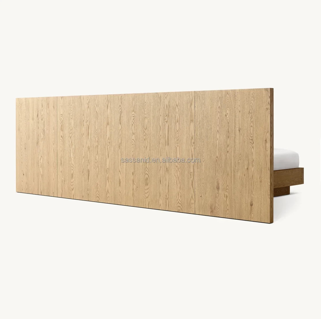 Japanese Platform Bed – Extended Panel Oak – Minimalist Statement Piece