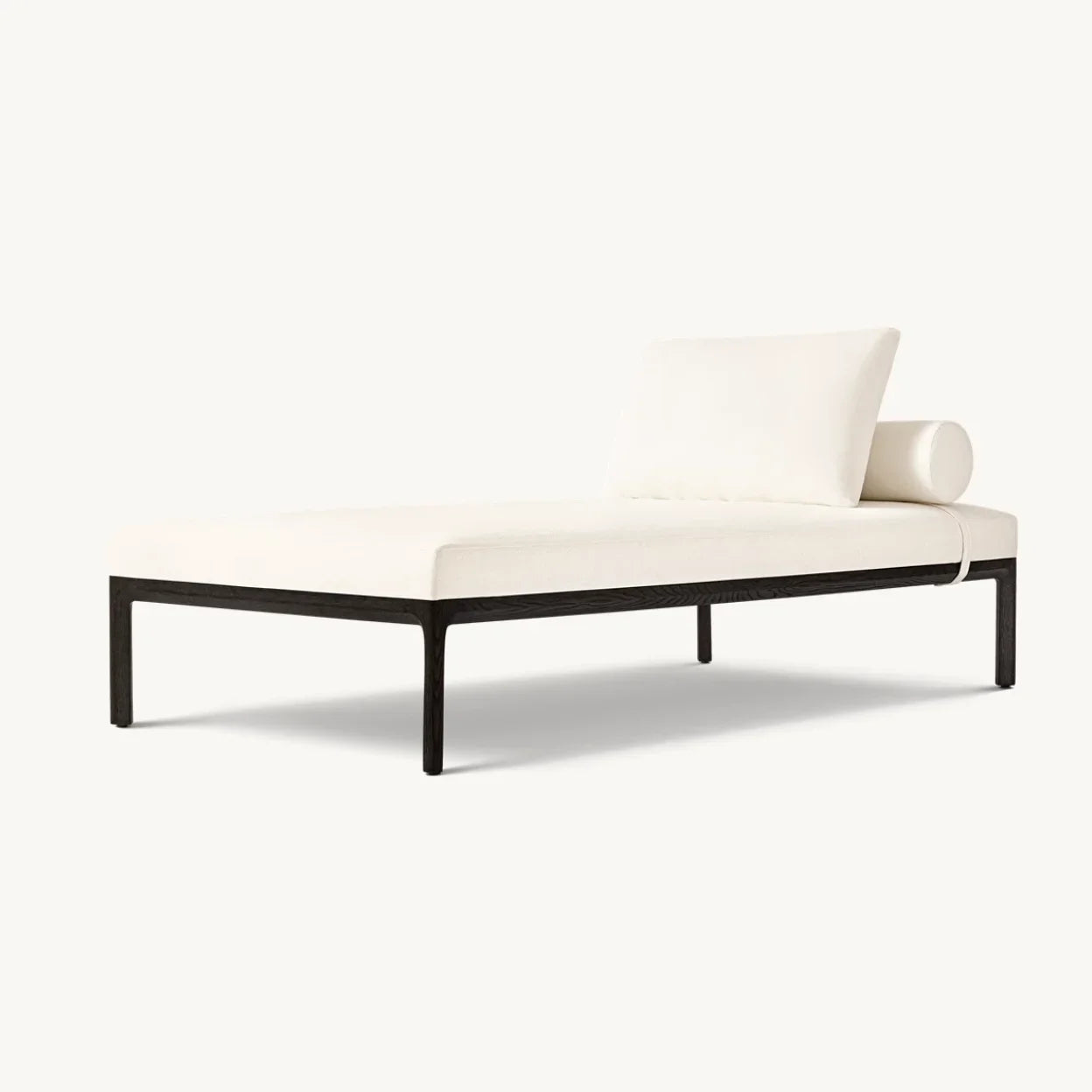 Padua Upholstered Daybed – Wing Design with Floating Plinth Base – Italian Modernist Statement Piece
