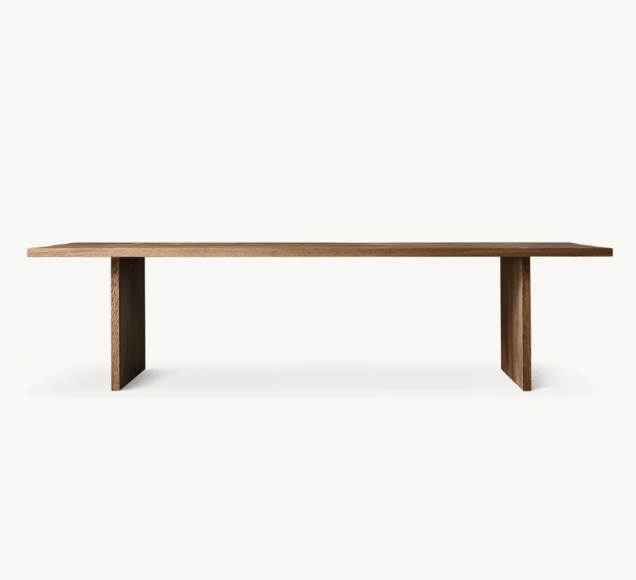 Cracking Oak Rectangular Dining Table – Brule Umber Statement Piece