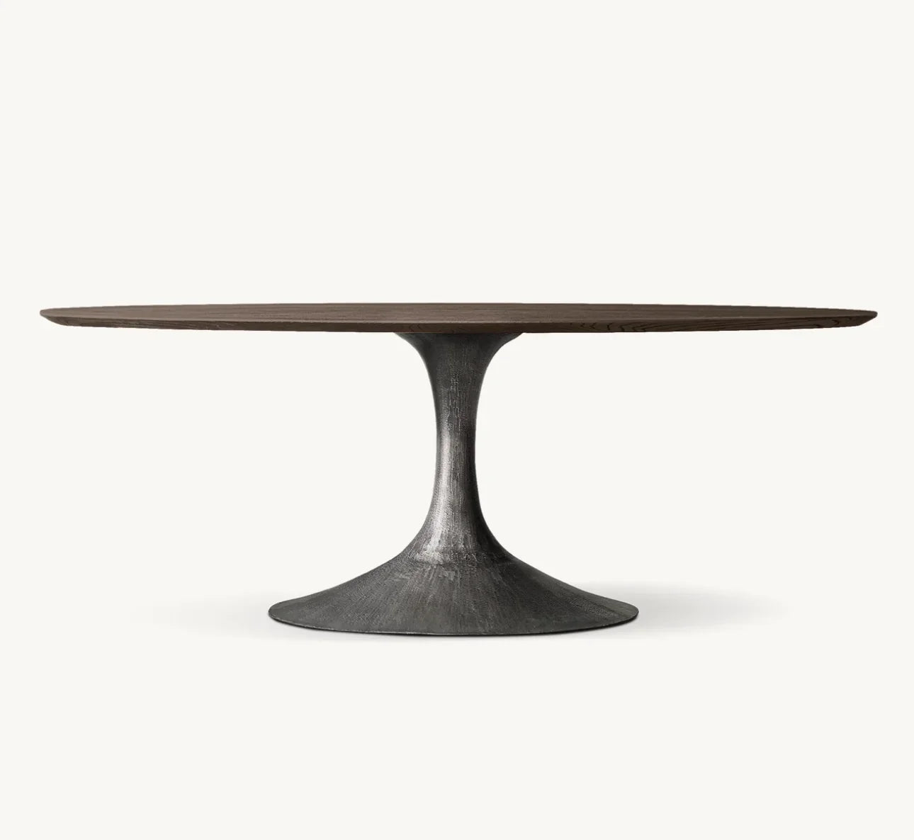 Oval Dining Table – Extendable Midcentury American Wood Statement Piece