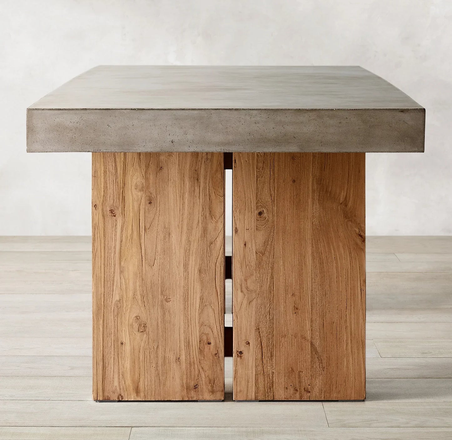 Solano Rectangular Dining Table – Polished Concrete Bauhaus Contemporary Statement Piece