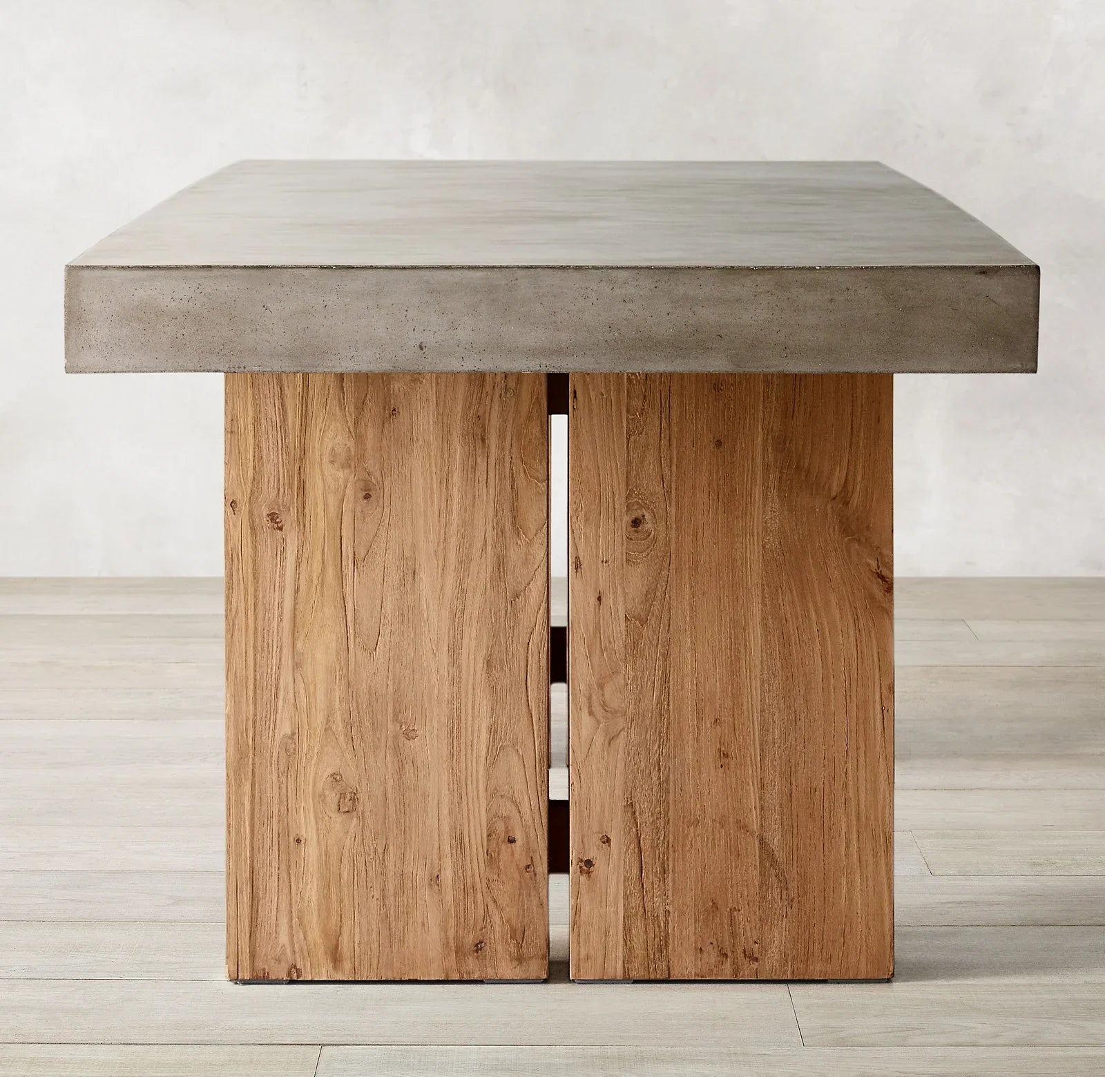 Solano Rectangular Dining Table – Polished Concrete Bauhaus Contemporary Statement Piece