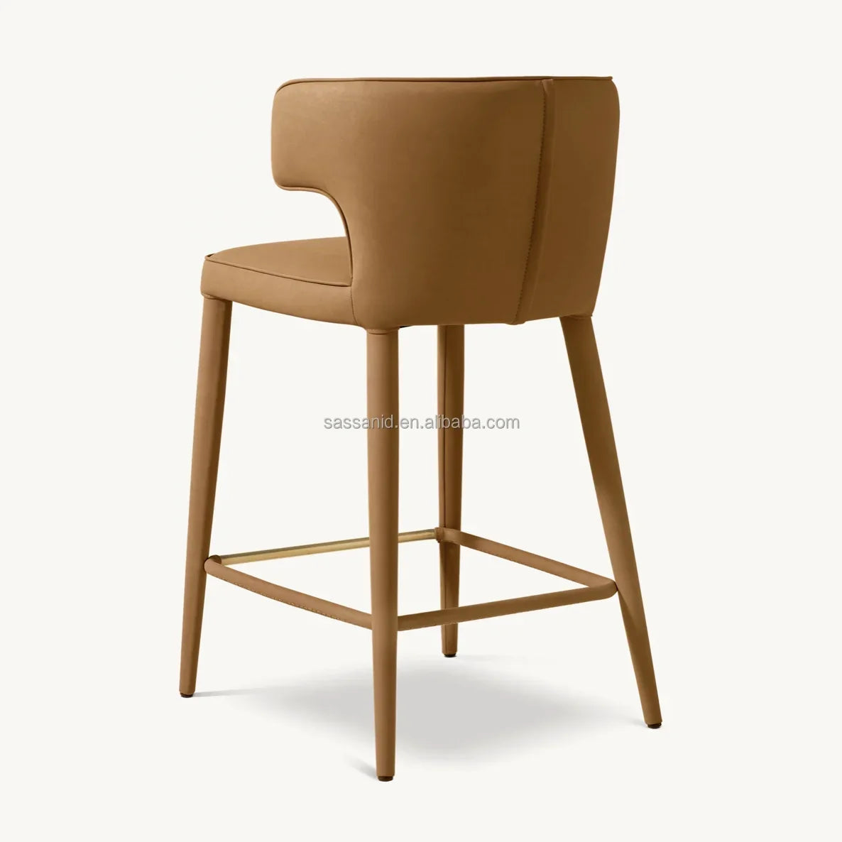 Bar & Counter Stool – Nicola Wing Italian Midcentury Leather | 1600974589200