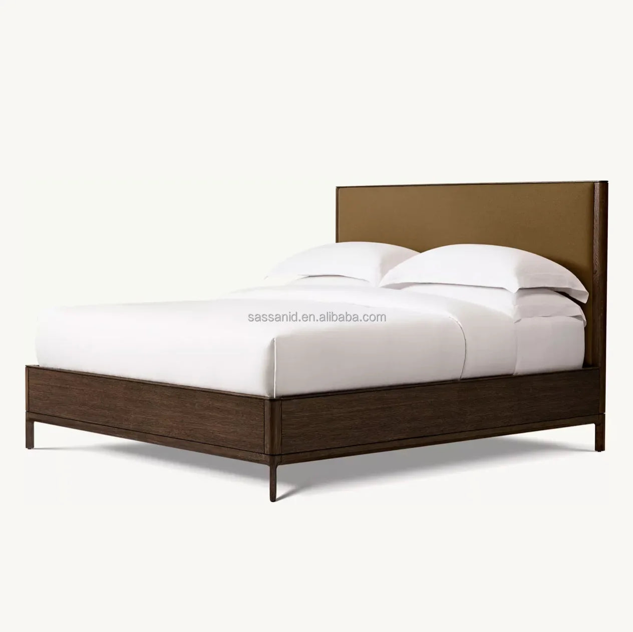 Padua Upholstered Platform Bed by Re Home – Classical Roma Architecture Oak