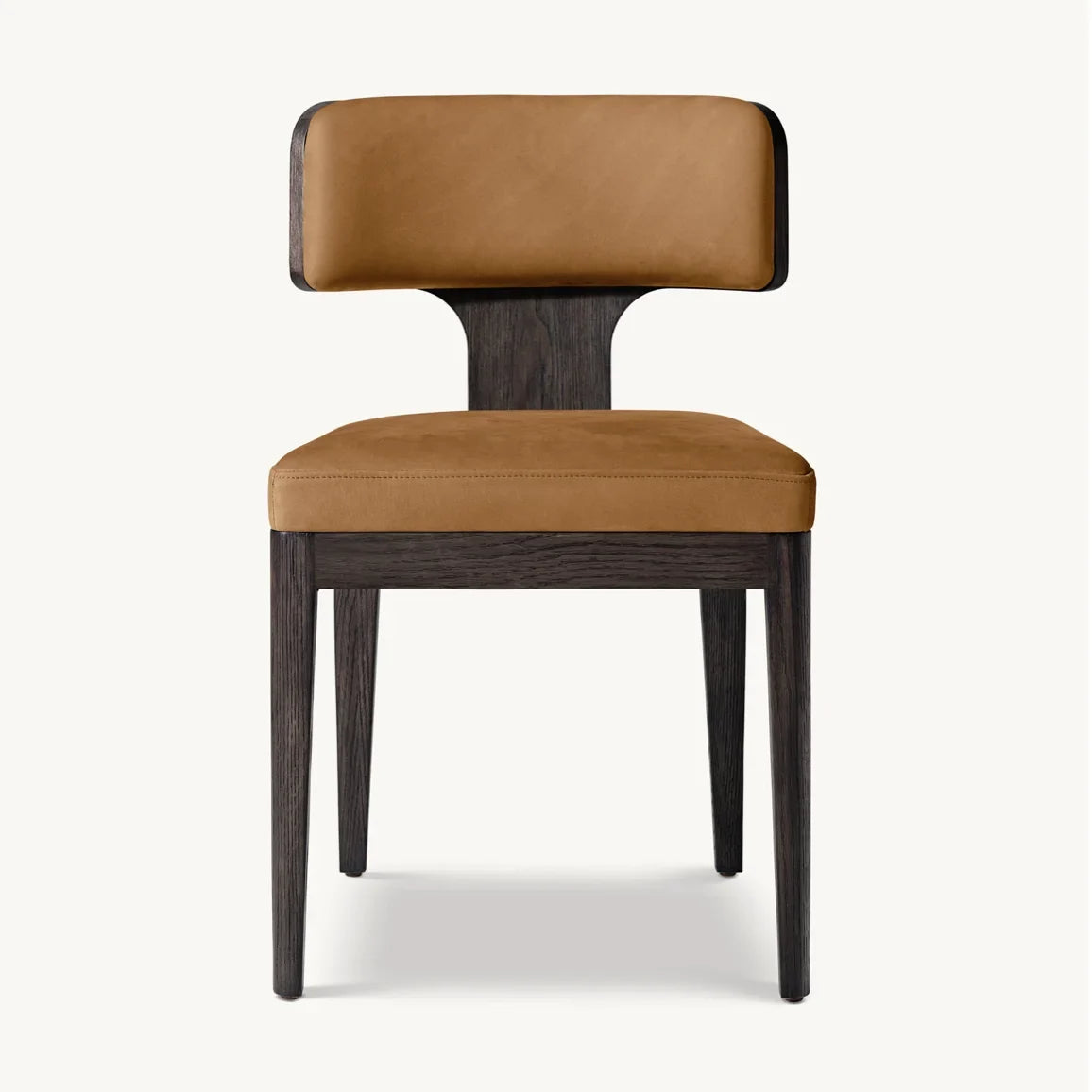 Theo Dining Side Chair – Mid-Century Inspired Solid Oak & Leather Statement Piece