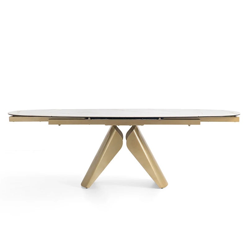 Luxury XT5413 Sintered Stone Extendable Dining Table Modern Italian Style for Villa