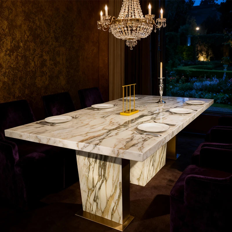 Modern Minimalist Marble Coffee Table Elegant Luxury Italian Style for Villa