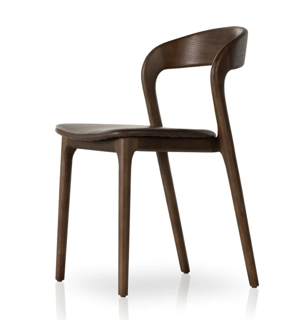Hemingway Dining Armchair – Midcentury Solid Oak & Leather Statement Piece