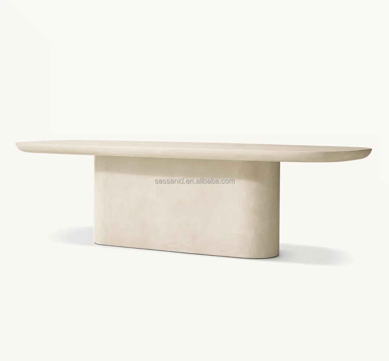 Concrete Dining Table – Sculptural Waxed Concrete Statement Piece | 1601388518188