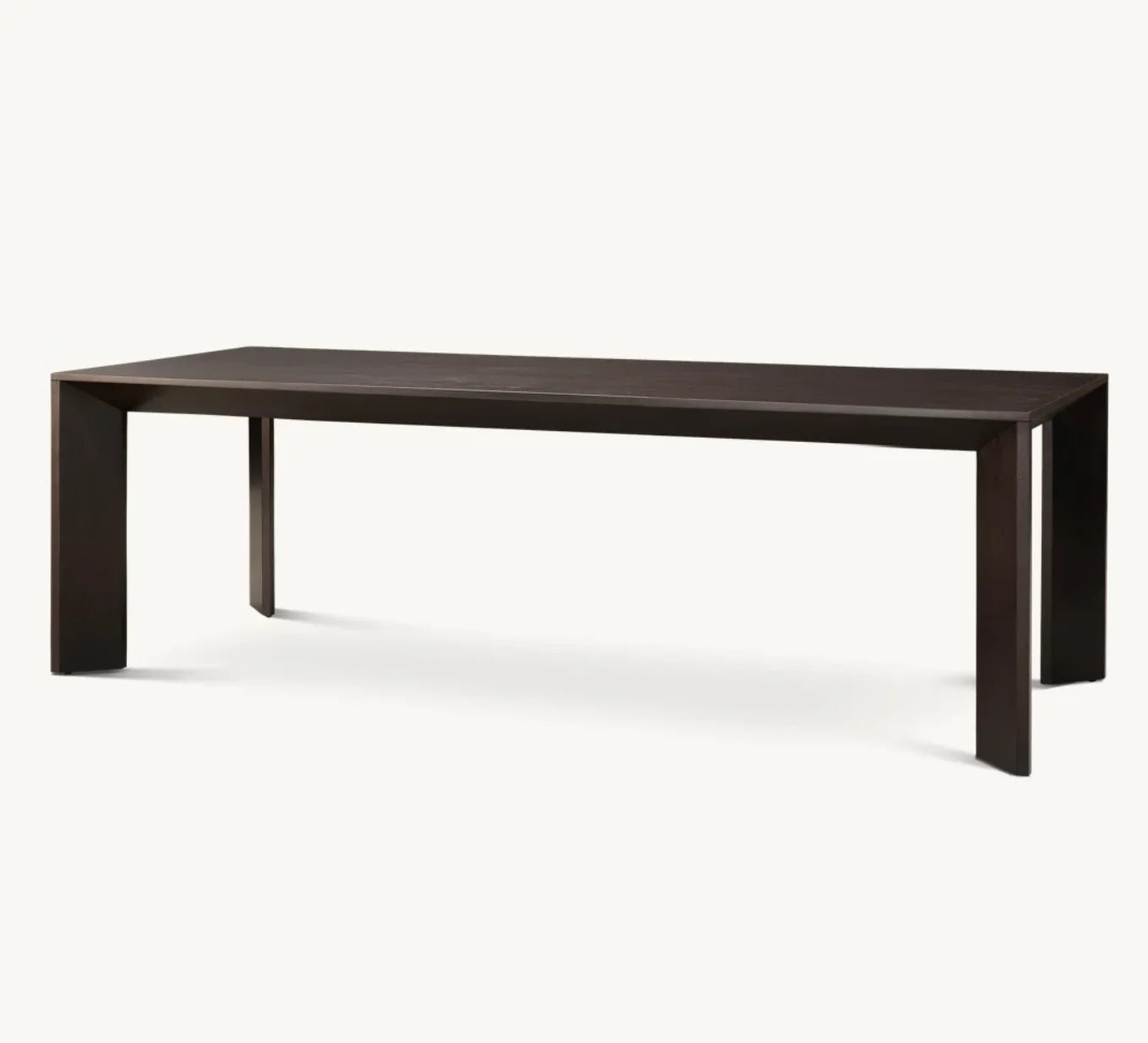 Contemporary Design Luxury Dining Table – Solid Wood Rectangular Statement Piece