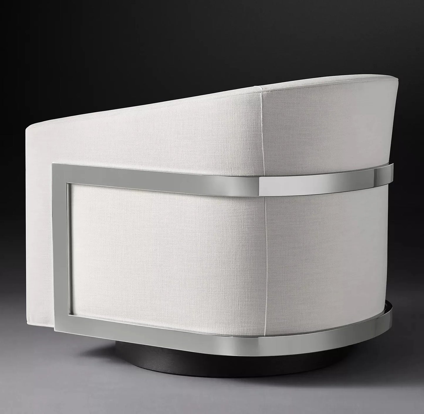 Swivel Chair 1970s-Inspired Silhouette – Performance Fabric Contemporary Design