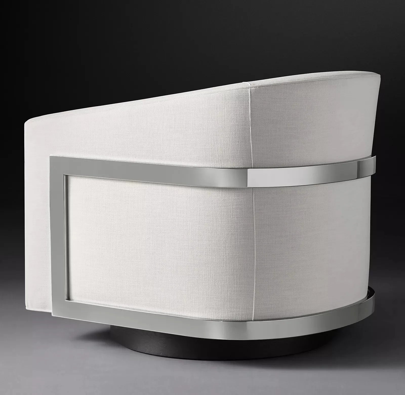Swivel Chair 1970s-Inspired Silhouette – Performance Fabric Contemporary Design