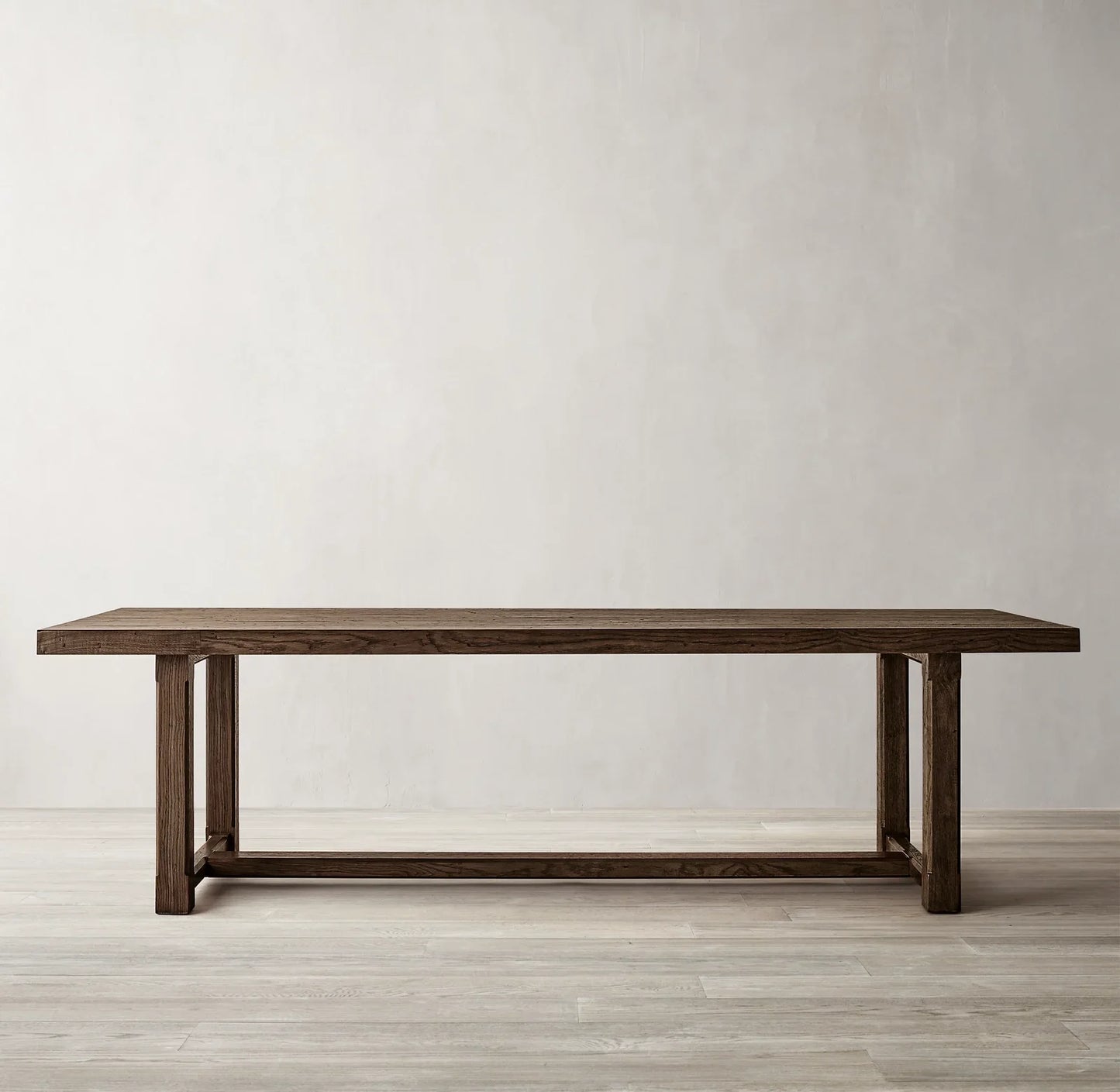 Cayden Rectangular Extension Dining Table 72in – Solid Oak Brushed Finish Statement Piece