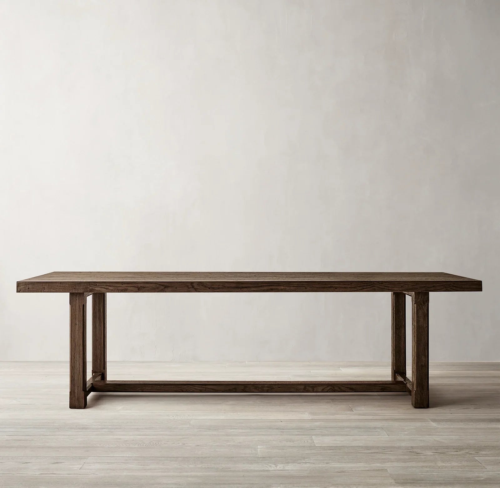 Cayden Rectangular Extension Dining Table 72in – Solid Oak Brushed Finish Statement Piece
