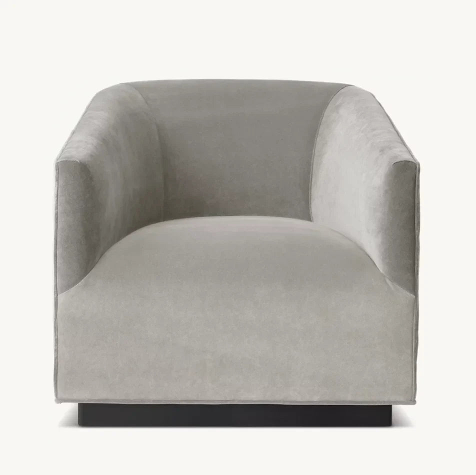 Shelter Armchair – Midcentury Geometric Design in Solid Oak and Italian Leather