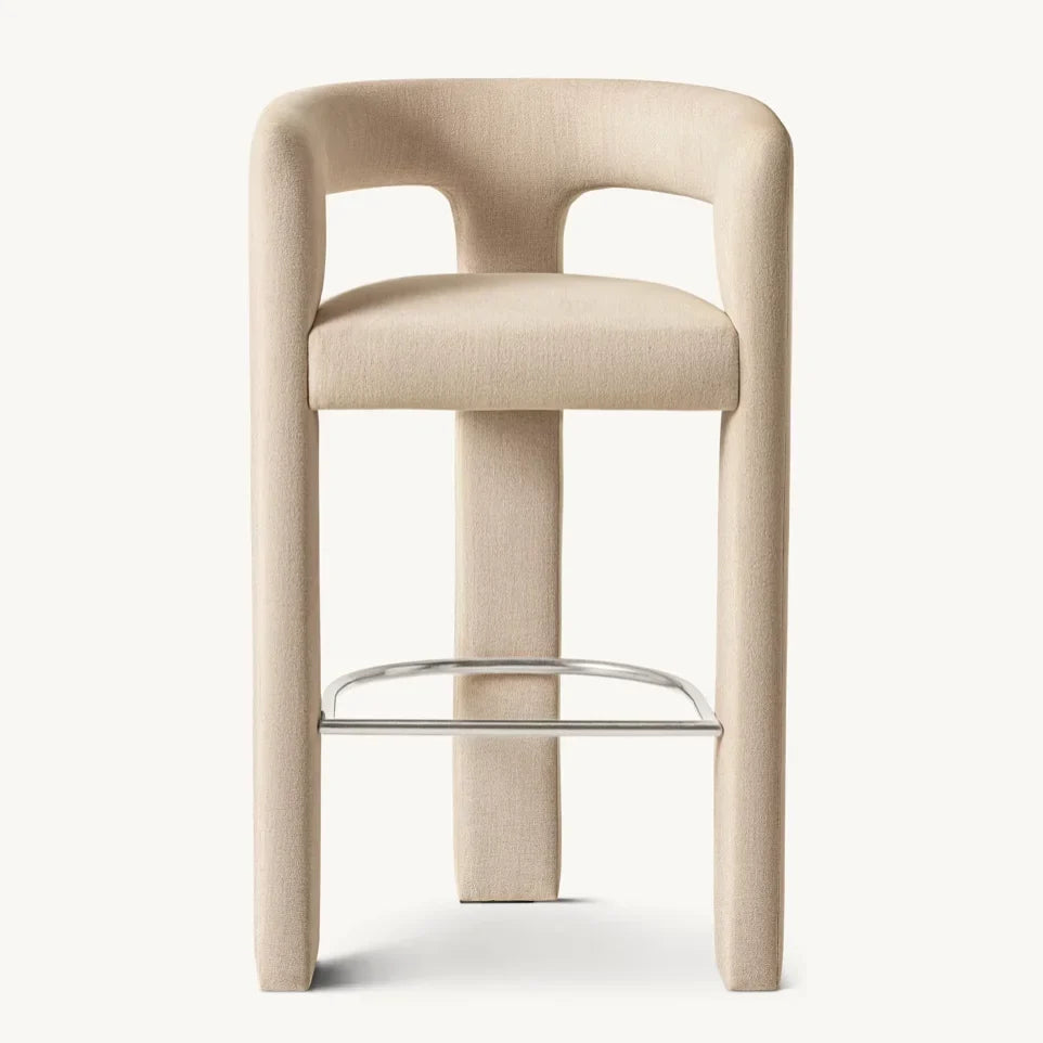 Ines Counter & Bar Stool – Contemporary Architectural Open Fabric Upholstery