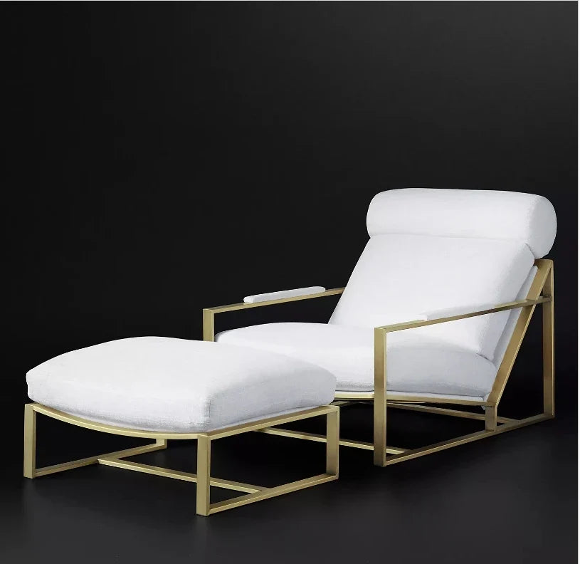 Lounge Chair – Reclined Profile Upholstered by Milo Baughman Modern Statement