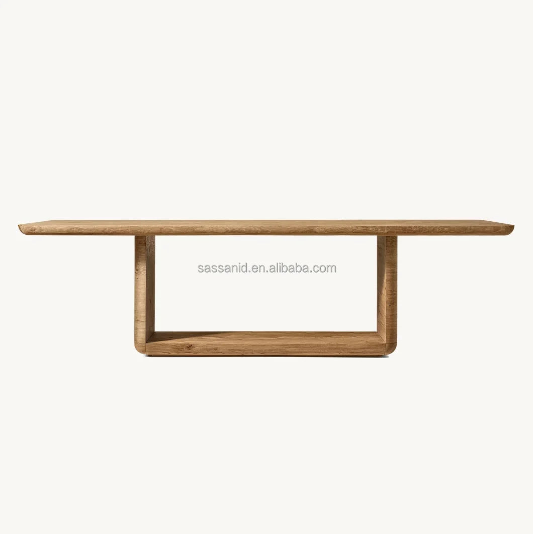 Bora Rectangular Dining Table – Solid Oak European-Inspired Designer Statement Piece
