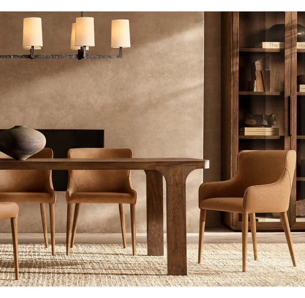 Santiago Rectangular Dining Table – Mid-Century Solid Walnut Statement Piece