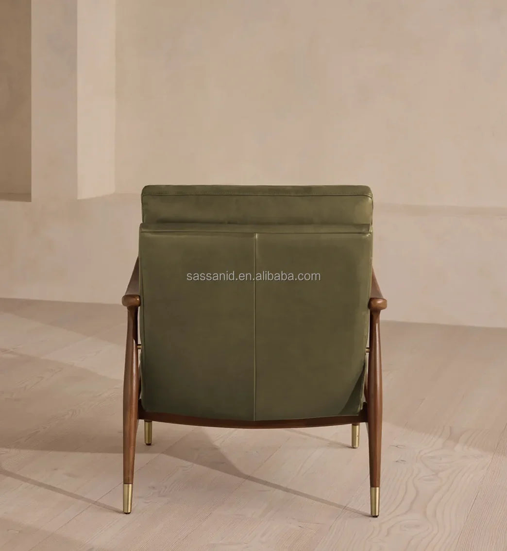 Theodore Mid-century Leather Armchair – Modern Statement Piece