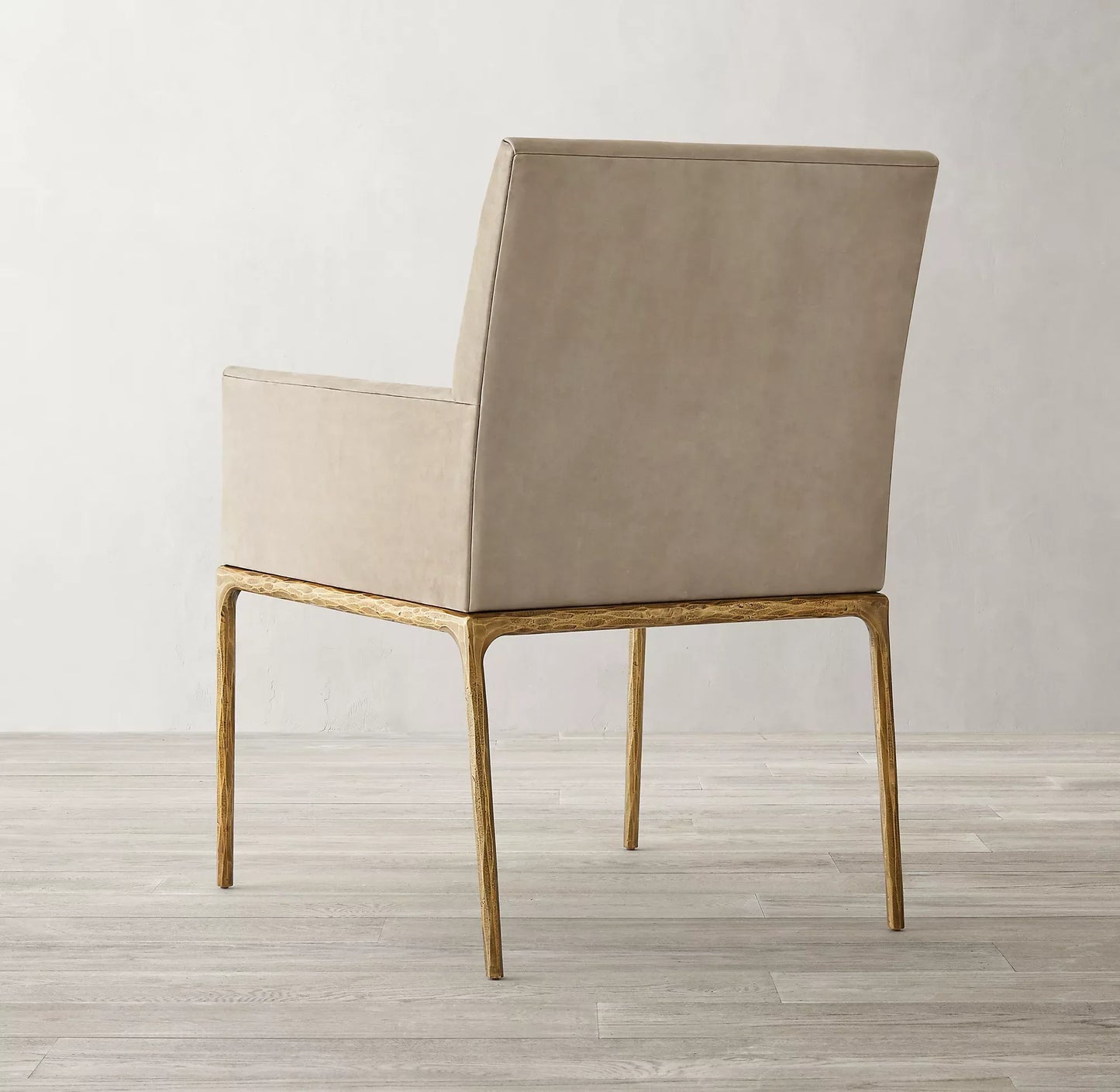 Dining Chair – Artisan Leather and Forged Metal Luxury Piece | 1600610830094