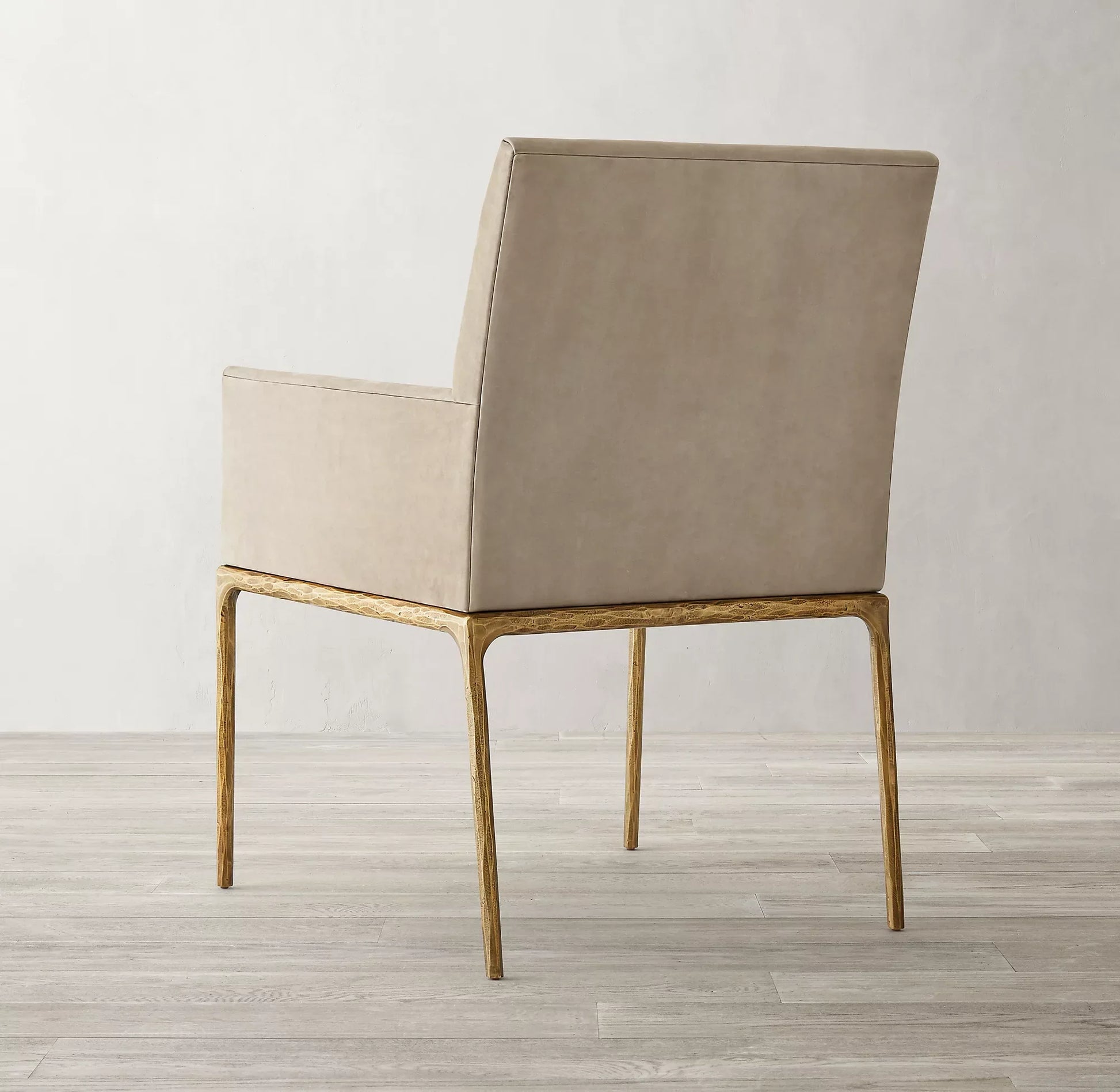 Dining Chair – Artisan Leather and Forged Metal Luxury Piece | 1600610830094
