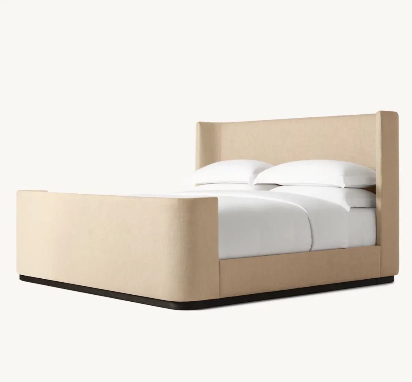 Shelter Platform Bed – Sculptural Brushed Oak Statement Piece | 1600970039606