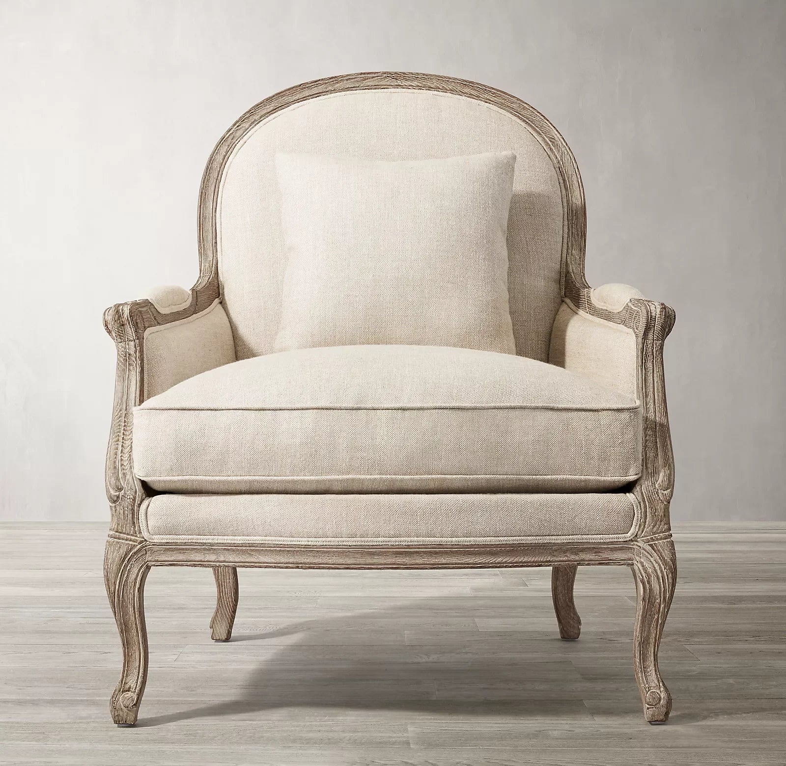 Lyon Wingback Armchair – High Shelter Back Linen Statement Piece