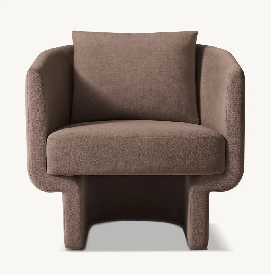 Midcentury Lounge Chair Inverted V-Legs – Solid Oak Statement | 1600965181037
